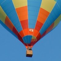 Foto van een luchtballon